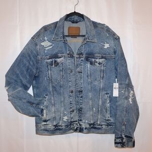 American Eagle Outfitters Destroyed Denim Jacket